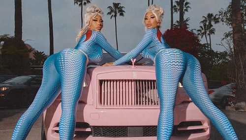 Caked Up Clermont Twins Floss Their Pricy Pink Rolls Royce In Beverly Hills