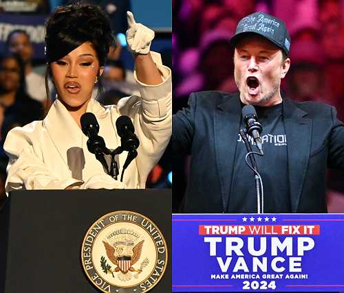 'Fix My Algorithm': Cardi B Claps Back At Elon Musk Calling Her A 'Puppet' For Kamala Harris Rally Appearance