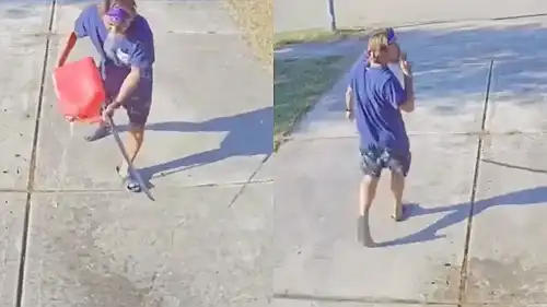'What You Gonna Do?': Texas Man Caught on Video Swinging Sword at Neighbor, Pouring Gasoline on Her Home While Her Kids Are Inside–Refused to Back Down When Confronted