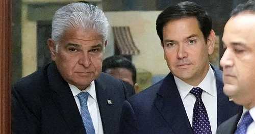 Rubio meets with Panamanian president to discuss Panama Canal, migrant crossings