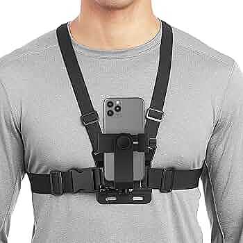 Amazon.com : Mobile Phone Chest Strap Mount Phone Chest Harness Holder for VLOG/POV, with iPhone 13 12 11 Pro Max Plus,Samsung,GoPro Hero 9, 8, 7, 6, 5,OSMO Action, AKASO,Action Camera and Cell Phones (4 to 7in) : Electronics