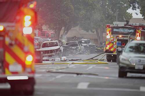 Small plane crashes into San Diego neighborhood, setting homes and vehicles on fire