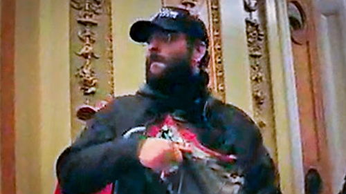 Pardoned Capitol Rioter Who Threatened to Blow Up Obama's House Caught Red-Handed on His Own Livestream