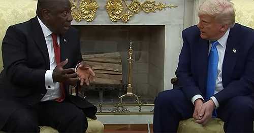 South African President Shuts Down Trump’s ‘White Genocide’ Claim During Oval Office Meeting