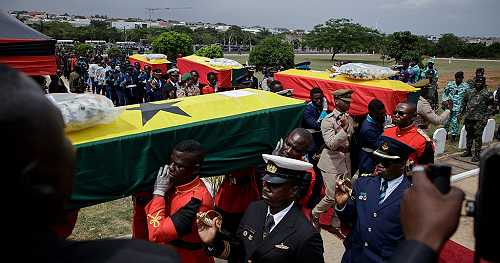 Ghana holds state funeral for 8 helicopter crash victims | Africanews