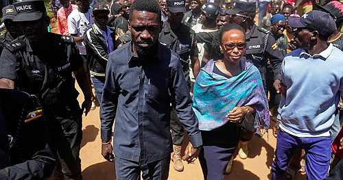 Uganda election: Bobi Wine and wife cast votes, Wine slams internet shutdown | Africanews