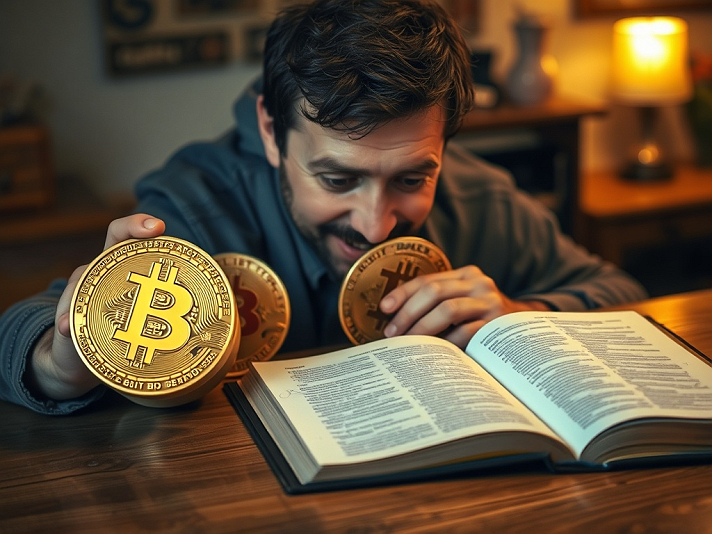 In the hush of lamplight, amber and low,  a man leans close to the table’s dark glow,  his...