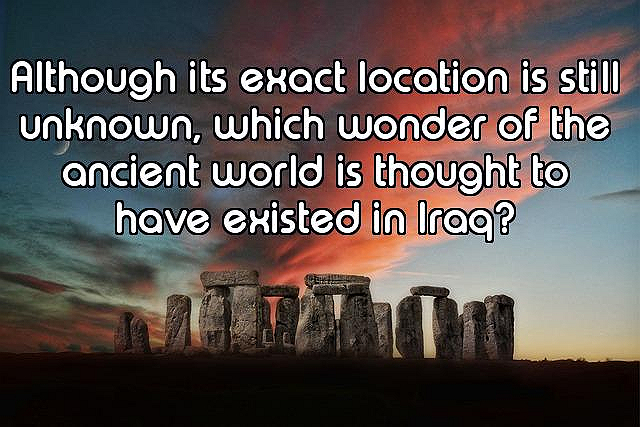 How Well Do You Know The Wonders of the World?